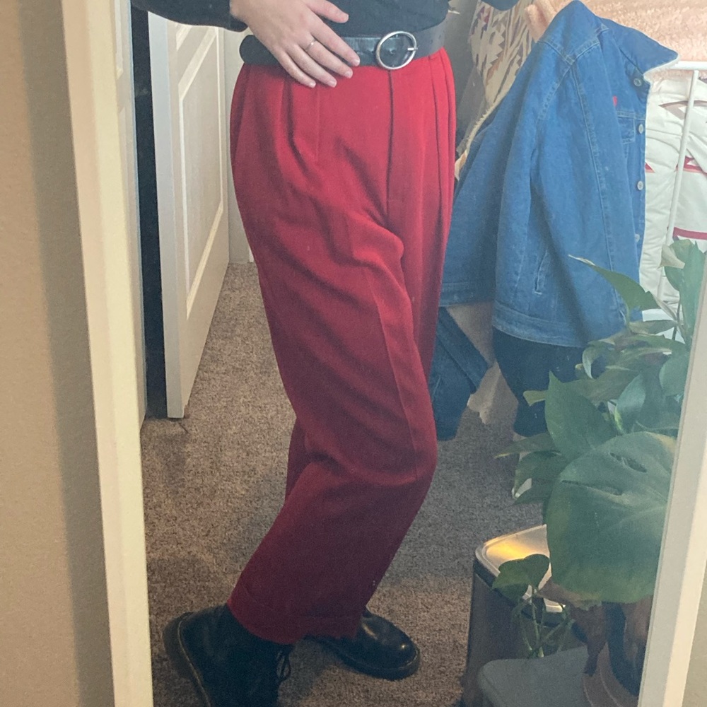Vintage 1950s red trousers